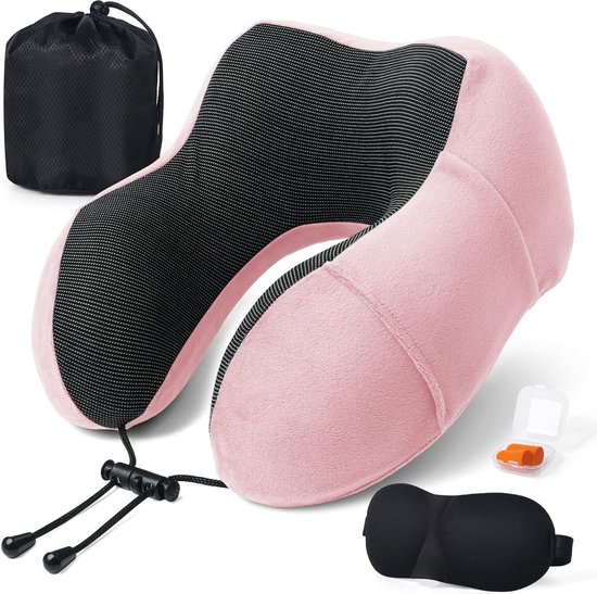 Goedkope U-vormig kussen Nekondersteuning Nekkussen Reis Cervicale wervelkolomkussen Dutjekussen Kern Wordt geleverd met oordopjes oogmasker opbergzak kopen - gratis levering, eerlijke reviews met foto's