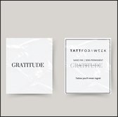 Tijdelijke tattoo gratitude | Neptattoo volwassenen | Blijft tot 15 dagen zitten | tattforaweek