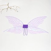 Cicade Vleugels - Organza Engelenvleugels - Meisjes Vleugels - Kostuum Vleugels Voor Kerst Halloween - Dress Up Verjaardagsfeest - Cadeau-Paars