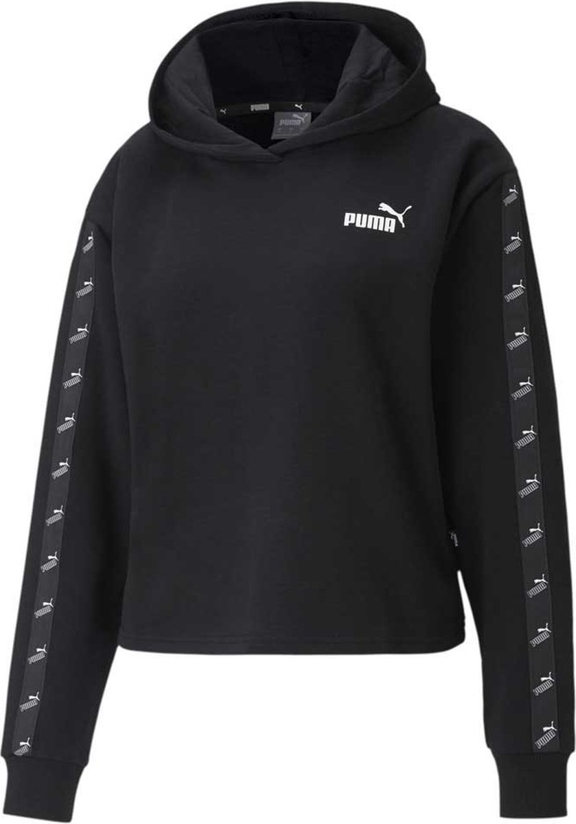 Puma Amplified Cropped Tr Hoodie S Vrouw Zwart