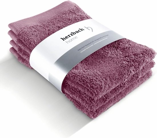 Gastenhanddoek 3-delige set 30 x 50 cm (malve) – hoogwaardige, zachte en absorberende gastendoekjes in premium kwaliteit – 100% natuurlijk katoen