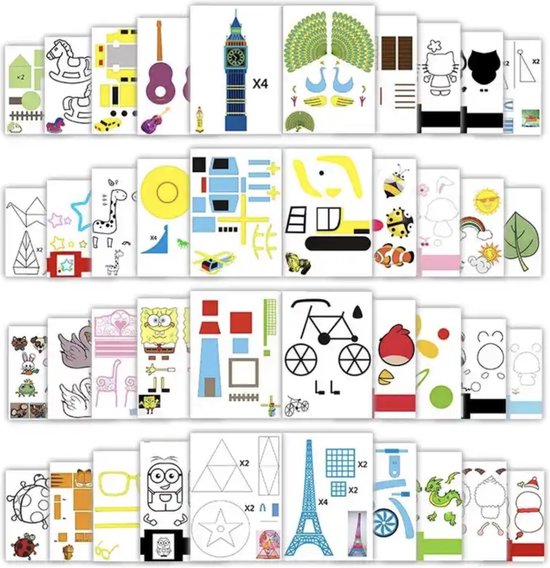 3D pen print tekenboek, 3D pen sjabloon, 3D printpen sjabloon, 3D tekenpatroon met een gratis transparante sjabloon voor beginners