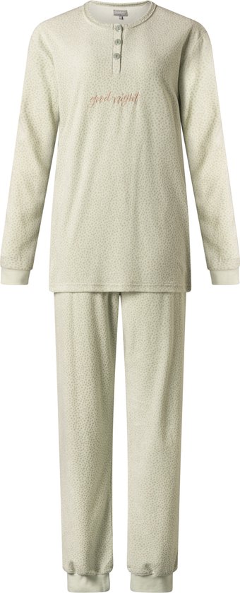 Dames pyjama Cocodream velours 651542 groen maat L