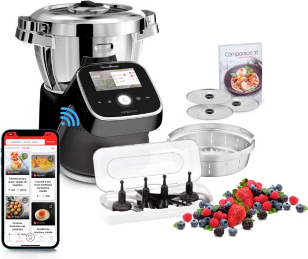 Moulinex I-Companion Touch Pro HF93D8 - Keukenmachine - 1550 W - 4,5 L