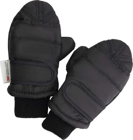 QKURT Skihandschoenen voor meisjes, waterdichte sneeuwhandschoenen, kinderen, outdoor, sport, snowboard, skate handschoenen, skiwanten met tas, voor meisjes en jongens van 6 tot 8 jaar oud