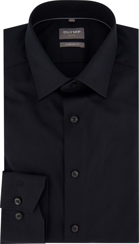 Olymp overhemd zwart Comfort Fit