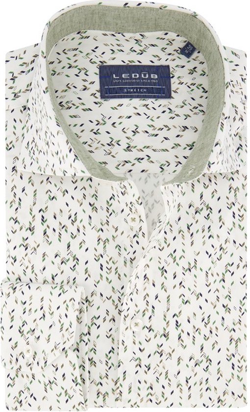 Ledub overhemd mouwlengte 7 groen