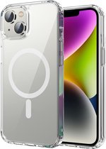 iPhone 15 Plus Magsafe Hoesje Transparant - iPhone 15 Plus Hoesje met Magsafe Magneet Doorzichtig - Compatible - iPhone 15 Plus Magsafe Case Backcover