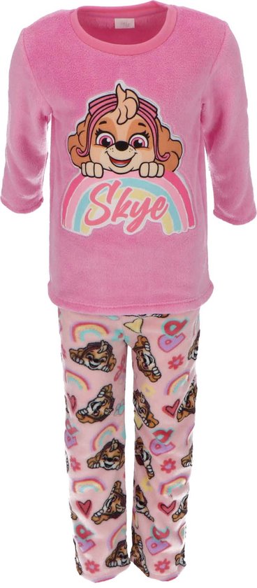 Paw Patrol Coral-fleece pyjama - Huispak - Kinderen - Roze