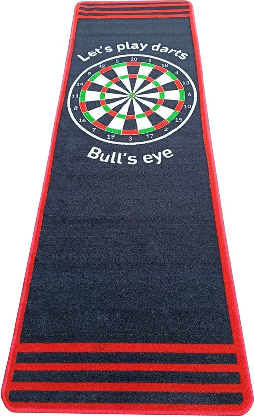 Foto: Abc darts dartmat 237 x 80 zwart antislip