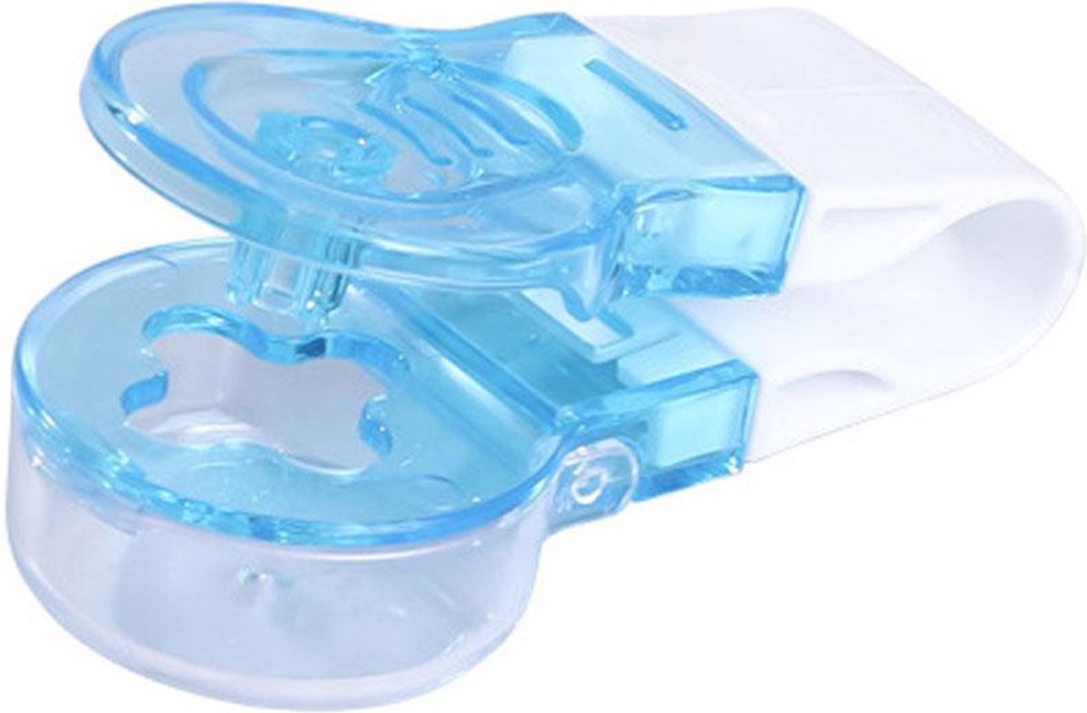 Goedkoopste DW4Trading Pillen en Medicijnen Uitdrukker - 8x3,7x2,5 cm - Blauw en Transparant