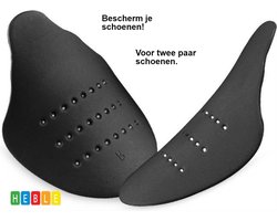 2 paar Schuimrubber Crease Protector | Maat 35-39 | Zwart | Anti-Kreuk, Anti-Crease, Sneaker Shield, Schoen Shield - Heble®