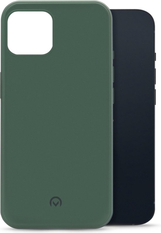Mobilize Rubber Gelly Telefoonhoesje geschikt voor Apple iPhone 13 Hoesje Flexibel TPU Backcover - Matt Green