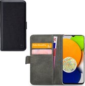 Mobilize Telefoonhoesje geschikt voor Samsung Galaxy A03 Hoesje | Mobilize Classic Gelly Wallet Bookcase Portemonnee | Pasjeshouder voor 2 Pasjes | Telefoonhoesje voor Pinpas / OV Kaart / Rijbewijs - Zwart