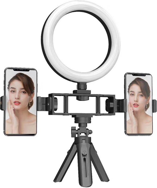 Foto: Ring lamp light live beauty love beauty telefoonhouder multi position fill light live broadcasting bracket small and portable toning eyes and tiktok instagram beautifying skin