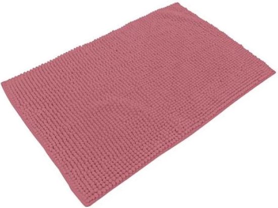 Urban Living Badkamerkleedje - oud roze - badmat tapijt - voor op de vloer - 50 x 80 cm - anti slip