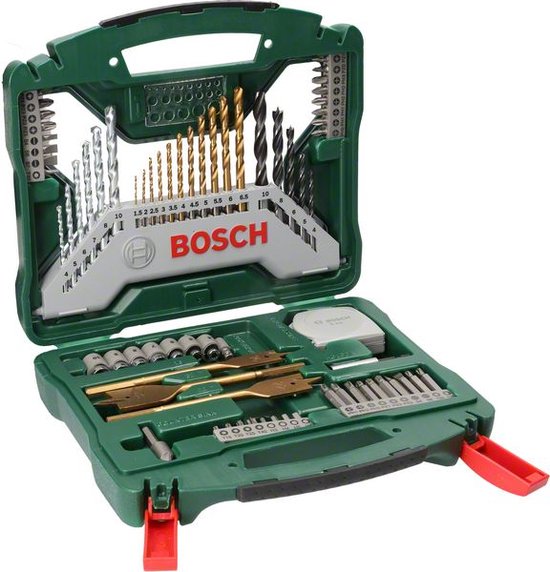 Bosch X-Line borenset - 70-delig - Titanium Plus Serie - Voor hout, metaal en steen