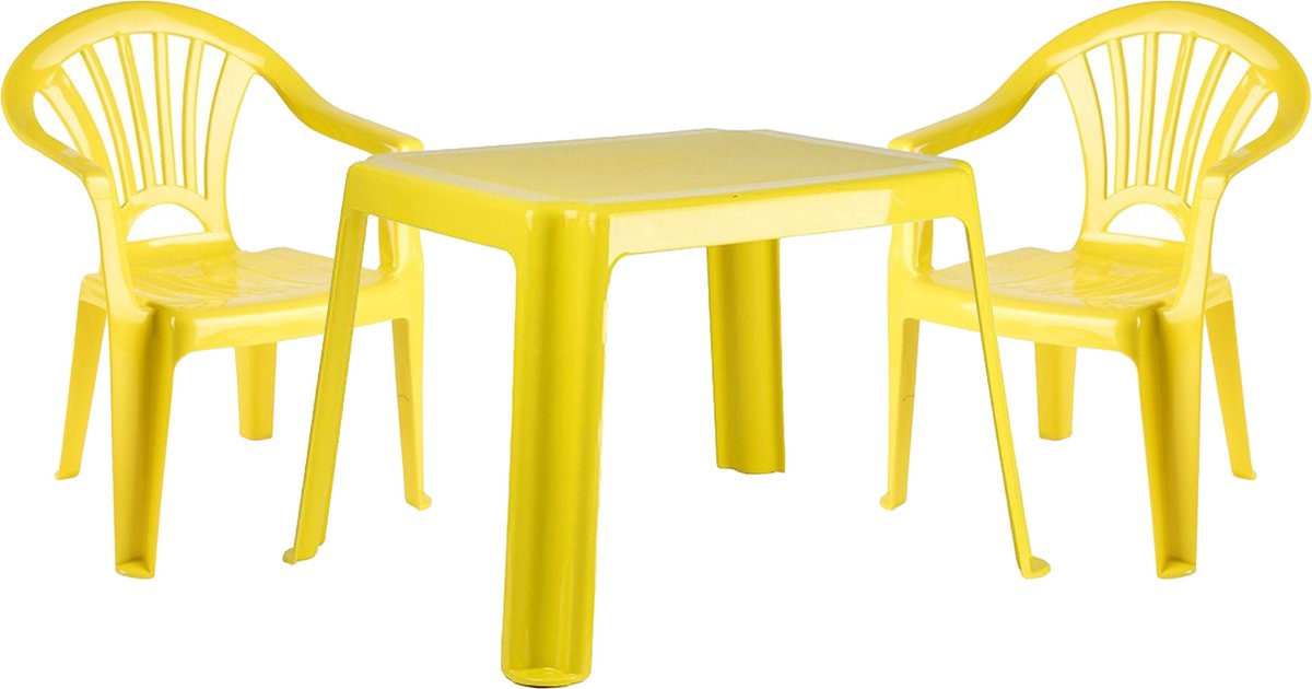 Plasticforte Table enfant en plastique - rouge brique - 55 x 66 x 43 cm  