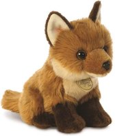 Aurora Miyoni pluche knuffeldier vos - rood/bruin - 23 cm - bosdieren thema speelgoed