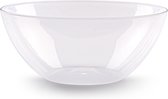 Plasticforte Serveerschaal/saladeschaal - D23 x H10 cm - kunststof - transparant - 2500 ml