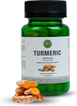 Vanan Turmeric - Avec du curcuma et du poivre noir - Maintien d'un système respiratoire sain - Végétalien - Compléments nutritionnels ayurvédiques- 60 caps