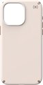 Speck hoesje geschikt voor Apple iPhone 15 Pro Max - Slank - MagSafe - Ultieme Bescherming - Luxe Soft-touch Afwerking - Valbescherming gecertificeerd tot 4 meter - Microban Antibacterieel - Presidio2 Pro lijn -Beige Geel
