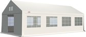 GO-BASIC 4x8 partytent pvc | 1200N | 500gr m²| 220cm doorloophoogte | condens sluizen in dak