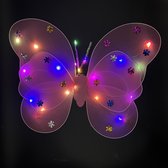 Ailes de papillon lumineuses - Rose clair - Avec Siècle des Lumières RVB