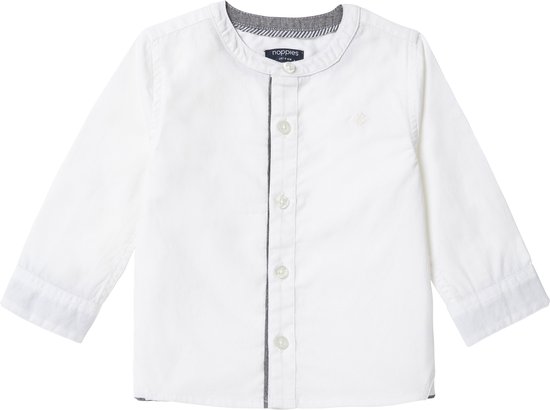 Noppies Boys shirt Tornillo long sleeve Jongens Blouse - White - Maat 86