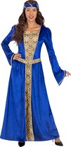 Funidelia | Costume de princesse médiévale Blauw pour femme - Médiéval, Le Moyen-Âge, Princesses, Reine - Costume pour Adultes Accessoires de costumes et accessoires pour Halloween, carnaval et fêtes - Taille M - Blauw