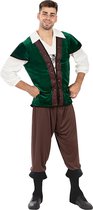 Funidelia | Middeleeuws Boerenkostuum Voor voor mannen - Middeleeuwse, Middeleeuwen, Boeren, Herbergier - Kostuum voor Volwassenen Accessoire verkleedkleding en rekwisieten voor Halloween, carnaval & feesten - Maat XL - Bruin