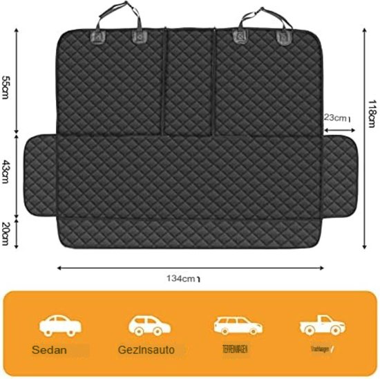 Gratyfied- Tapis pour Chiens voiture-Tapis pour chien voiture-Couverture  pour chien