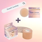 Easy Boob Tape + Silicone Nipple Covers | Beige | boobtape - fashion tape - tepelcovers