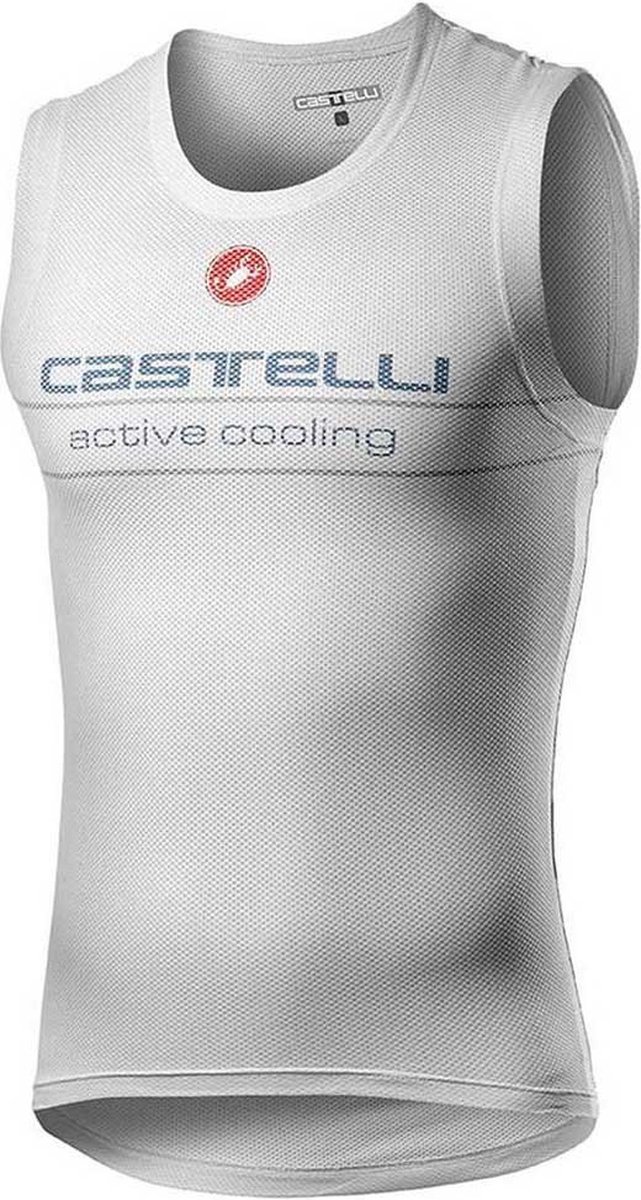 Castelli Active Cooling Mouwloos Basislaag Wit S Man