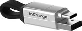 Rolling Square inCharge 6 câble USB 0,06 m USB A/USB C USB C/Micro-USB B/Lightning Argent