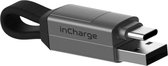 Rolling Square inCharge 6 câble USB USB 2.0 USB A/USB C USB C.Micro USB A/Lightning Gris