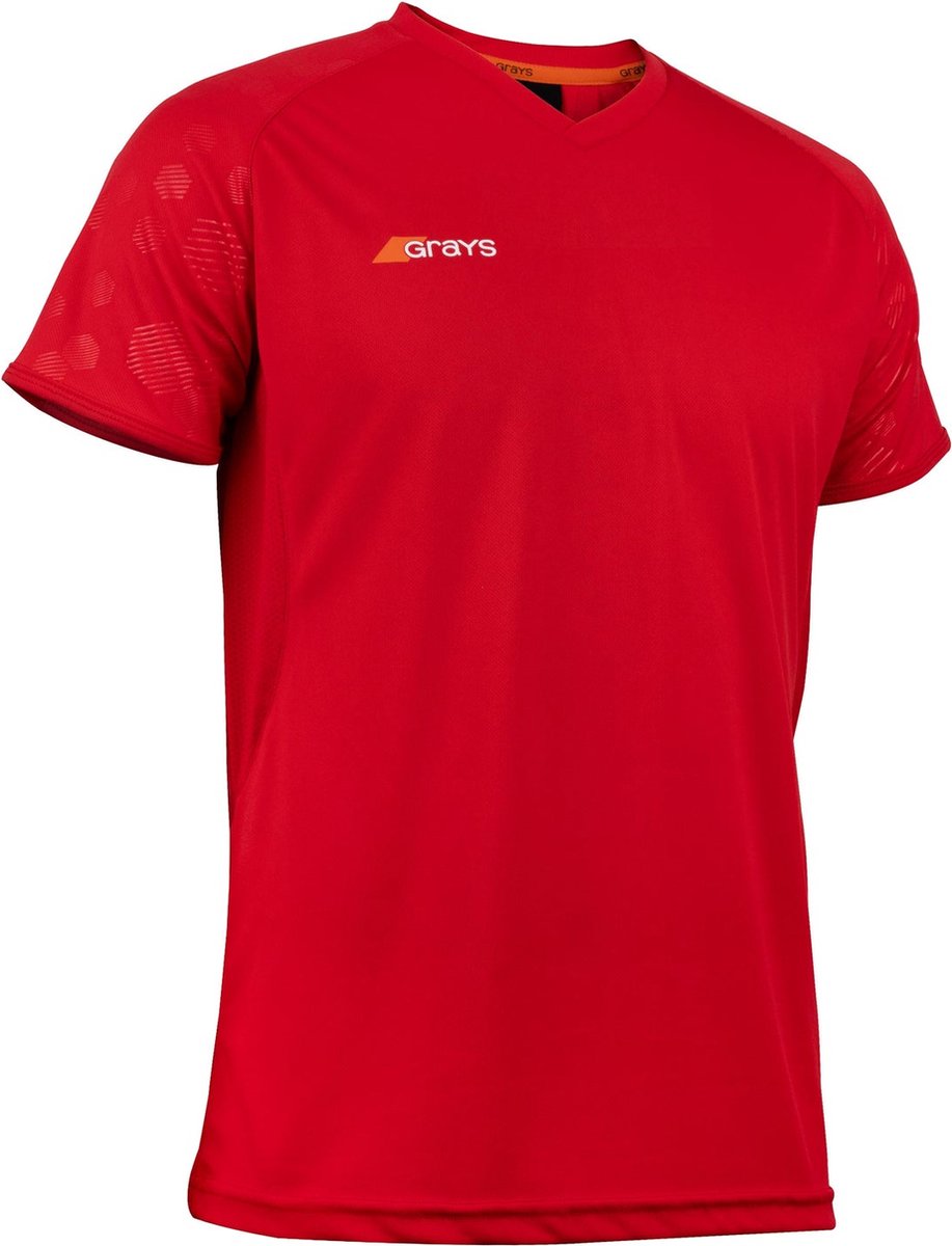 Grays hockeykleding Axis 650 Shirt Jnr Rood - maat 128