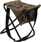 Eurocatch opvouwbare stoel - Viskrukje - Visstoel - Camping stoeltje - Reiskruk - Incl. Tas en Draagriem - Camouflage
