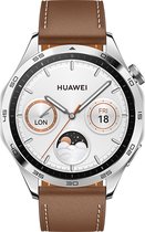 Bol.com HUAWEI WATCH GT 4 - 46 MM - Bruin Leder Horlogeband - Verbeterd 24/7 gezondheidsbeheer - Tot 2 weken batterijduur - Comp... aanbieding