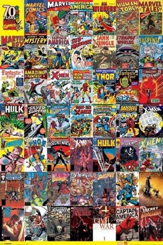 Marvel - Affiche 70e Anniversaire 61x91,5cm