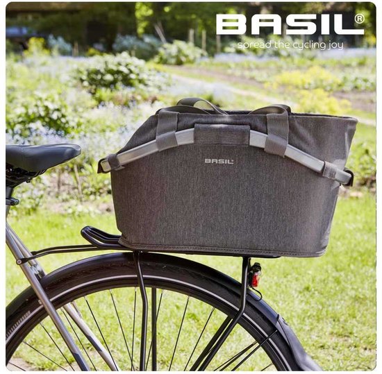 Basil 2Day Carry All Fietsmand MIK - Achter - Polyester - Grijs melee - 22 Liter