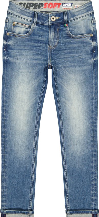 Vingino jongens jeans super soft skinny fit Amos Blue Vintage