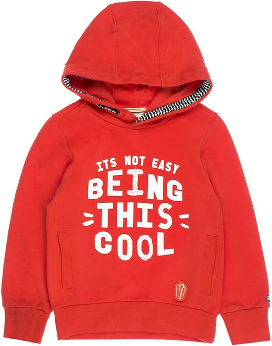 Sturdy jongens hoodie being this cool Rood