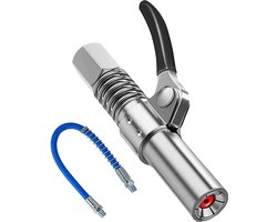 Fettpresse Koppeling voor Grease Guns - Universele Adapter voor Kegelvormige Smeernippels - Met 30 cm Slang - HIMOMO G-serie
