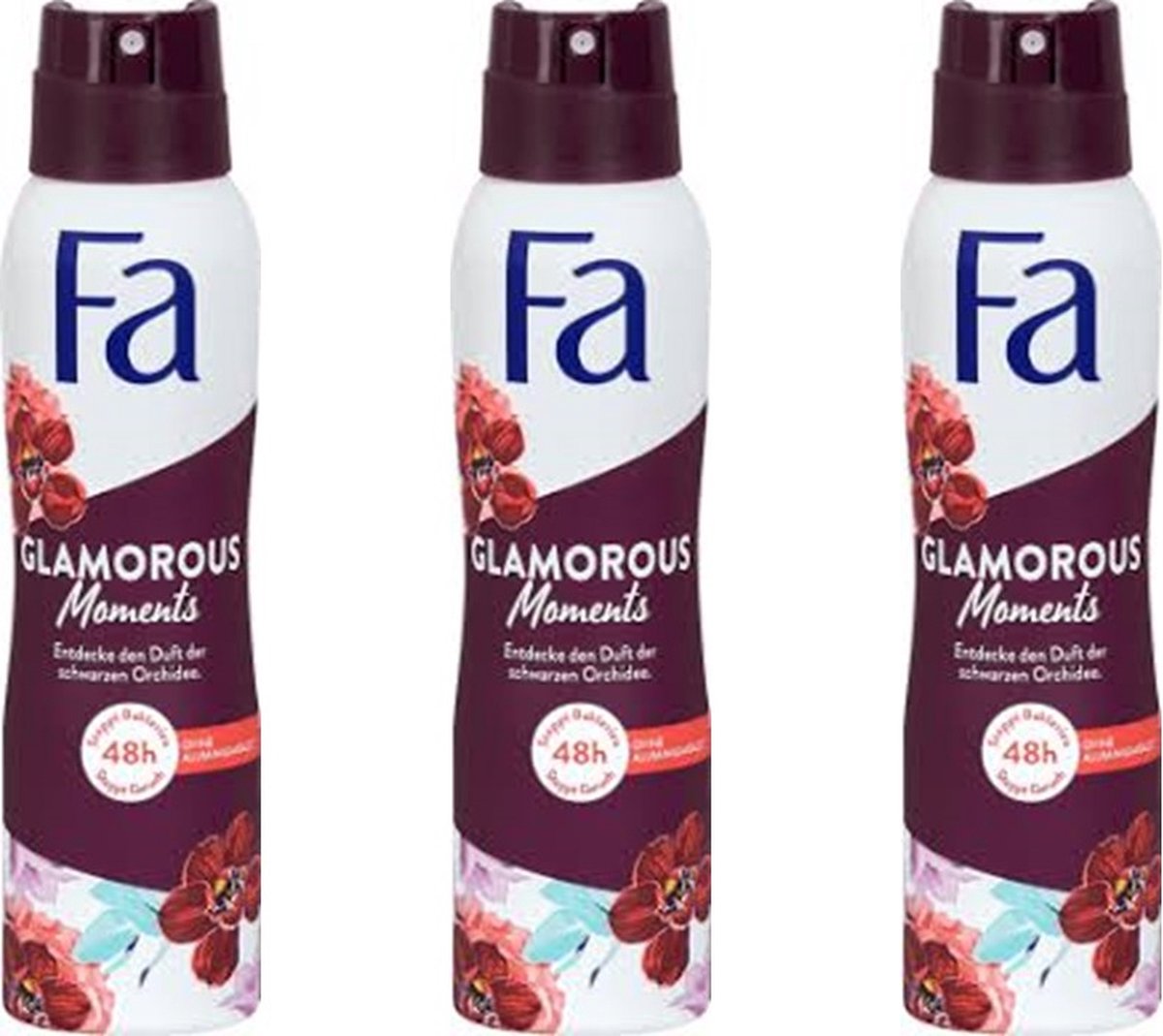 Goedkoopste Fa Deospray – Glamorous Moments - 3 x 150 ml