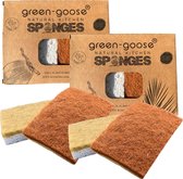 green-goose® Biologische Keukenspons | Sisal, Kokosnoot en Cellulose | 100% Biologisch Afbreekbaar
