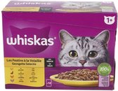 2x Whiskas junior Multipack Sélection de Volaille en Sauce 12 x 85 gr