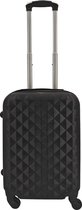 SB Travelbags 'Expandable' Handbagage koffer 55cm 4 wielen trolley - Zwart