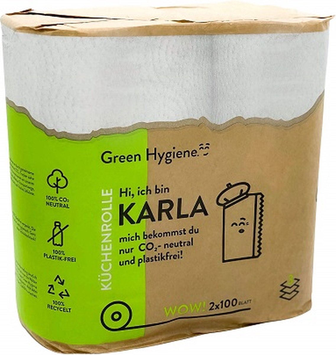 KARLA - Keukenrollen 100% recycled 3laags