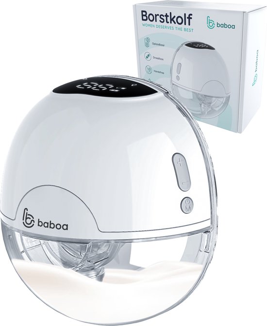 Baboa® - Draadloze Elektrische Borstkolf - Borstvoeding - BPA Vrij - Extra Borstschildverkleiners - Draagbaar Kolfapparaat - Extra Moedermelk Bewaarzakjes